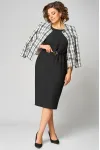 Костюм Мишель стиль 1324 черно-белый