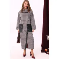 Костюм NikVa винный+чёрный