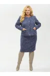 Костюм YOUR SIZE 2266/164 Синий с добавлением бежевых нитей