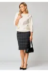 Костюм LAIKONY L-822/25 персиковый+клетка