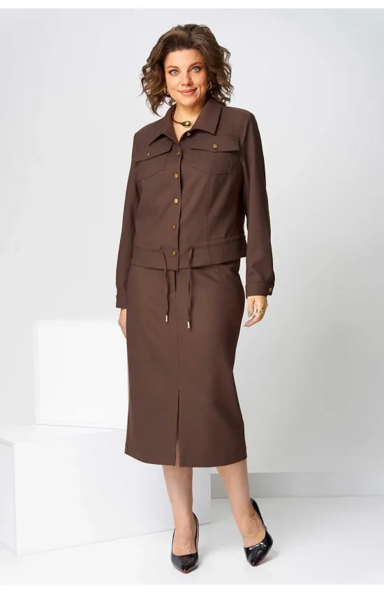 Костюм Асолия 1507-1 коричневый