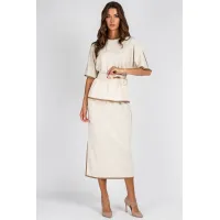 Костюм Vizavi 801 молочный с меланжем