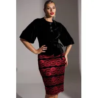 Костюм Мода-Юрс 25-2623 черный+красный