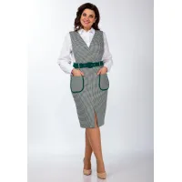 Костюм Vilena fashion белый+василек