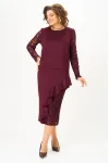Костюм Кокетка и К 1336 бордовый