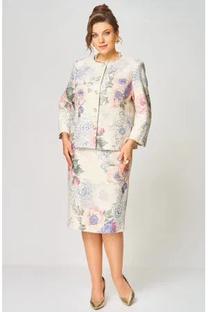 Костюм БелЭльСтиль 861-259/557-276 молочный