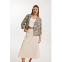 Костюм KALORIS 2303 оттенки бежевого+ коричневая клетка