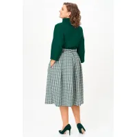 Костюм Anastasia 1304.1 изумрудный/гусиная лапка