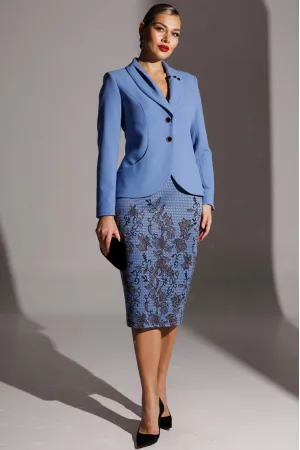 Костюм Мода-Юрс 25-2942 голубой+принт