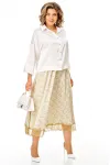 Костюм Anastasia 1322 белый+цветы