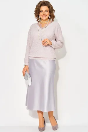 Костюм Лилиана 1494К жемчужно лиловый