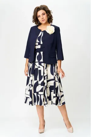 Костюм Милора-стиль малиновый+синий