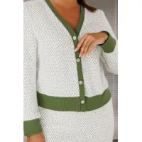 Костюм Галеан Cтиль 903 зеленый орнамент