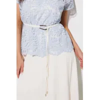 Костюм MisLana 1320 голубой-молочный