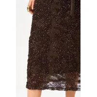 Костюм Кокетка и К 1334 коричневый