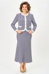 Костюм Svetlana Style 2332 синий_узор+белый