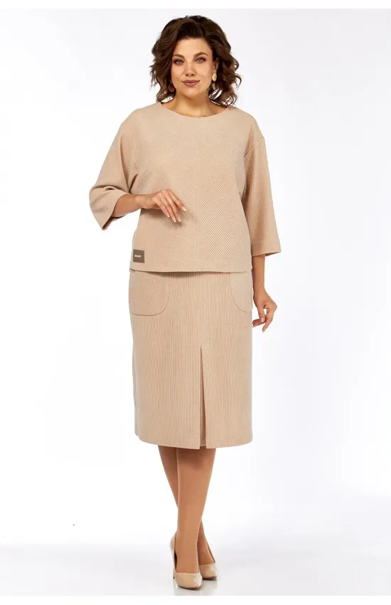 Костюм Элль-стиль 2441 бежевый