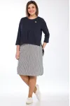Костюм Lady Style Classic 1552 Темно-синий серым