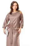 Костюм Карина Делюкс М-1425 светло-коричневый