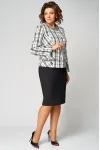 Костюм Мишель стиль 1325 черно-белый Костюм Мишель стиль 1325 черно-белый