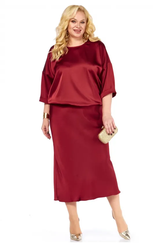 Костюм 2449/1 бордо