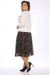 Костюм Lady Style Classic 1958/4 Черный с молочным Костюм Lady Style Classic 1958/4 Черный с молочным