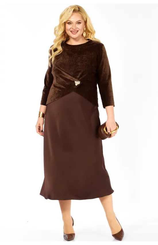 Костюм Элль-стиль 2452 шоколад