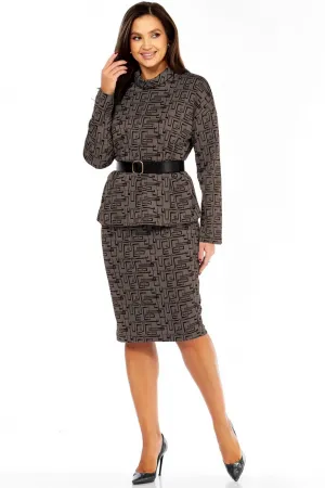 Костюм Милора-стиль 968/1 коричневый