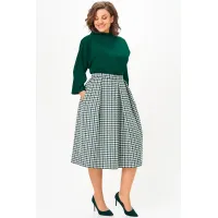 Костюм Anastasia 1304.1 изумрудный/гусиная лапка