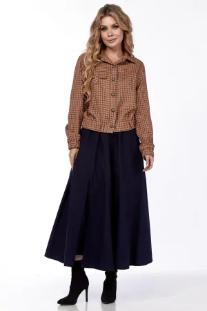 Костюм Милора-стиль коричневый+черный