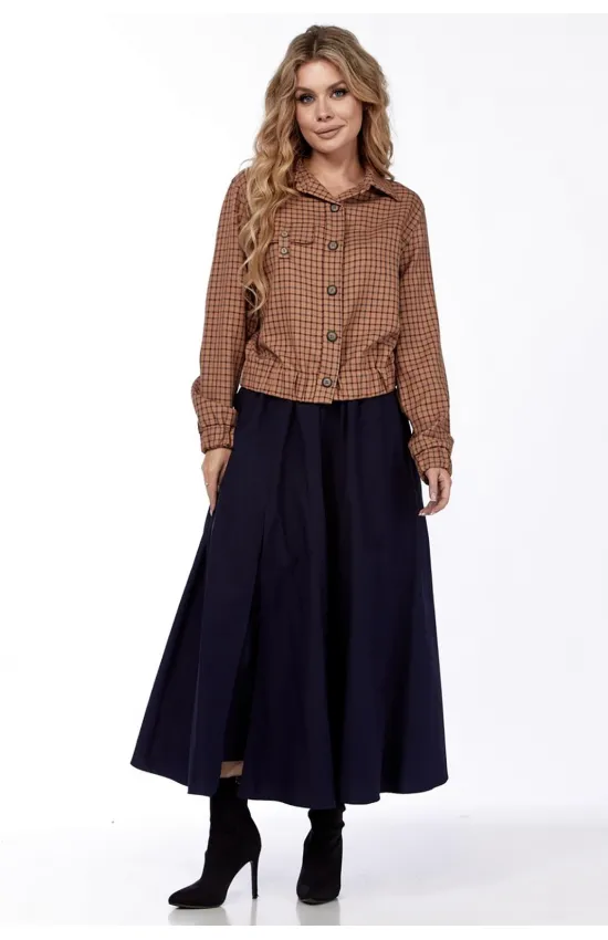 Костюм Милора-стиль коричневый+черный