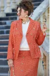 Костюм VITTORIA QUEEN 22593 меланж оранжевый Костюм VITTORIA QUEEN 22593 меланж оранжевый
