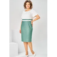 Костюм Romanovich 3-2697 белый/зелень