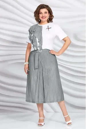 Костюм Mira Fashion 5423-3 белый+серый