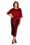 Костюм Ольга Стиль Л413 темный-красный Костюм Ольга Стиль Л413 темный-красный