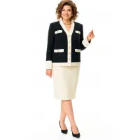 Костюм VI ORO 1211-3 черный, бежевый