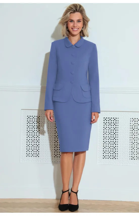 Костюм LeNata 21212 темно голубой