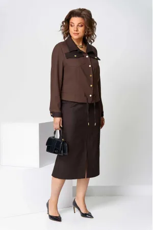 Костюм Асолия 1507 коричневый