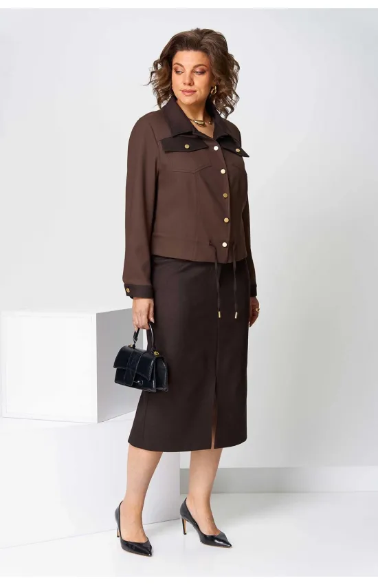 Костюм Асолия 1507 коричневый