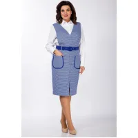 Костюм Vilena fashion белый+зеленый