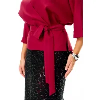 Костюм T&N 7706 бордо блеск и черный