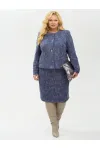Костюм YOUR SIZE 2266/164 Синий с добавлением бежевых нитей