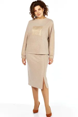 Костюм 1063 бежевый