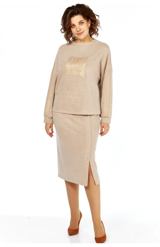 Костюм 1063 бежевый Костюм 1063 бежевый