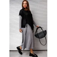 Костюм INVITE 6118 серый+черный