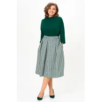 Костюм Anastasia 1304.1 изумрудный/гусиная лапка