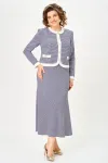 Костюм Svetlana Style 2332 синий_узор+белый