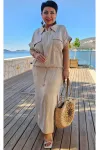 Костюм VITTORIA QUEEN 24413 песочный принт