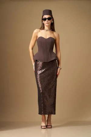 Костюм N.O.W 1639 Коричневый