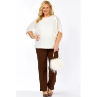 Костюм Элль-стиль 2423 молоко, корица